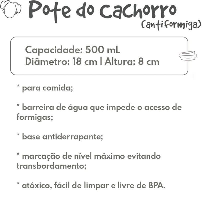 Comedouro Familia de Estimação Antiformiga Verde Cítrico para Cães - Tam. M