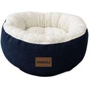 Cama Redonda Meau Sherpa Azul Marinho - Tam. M
