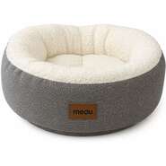 Cama Redonda Meau Sherpa Cinza - Tam. G