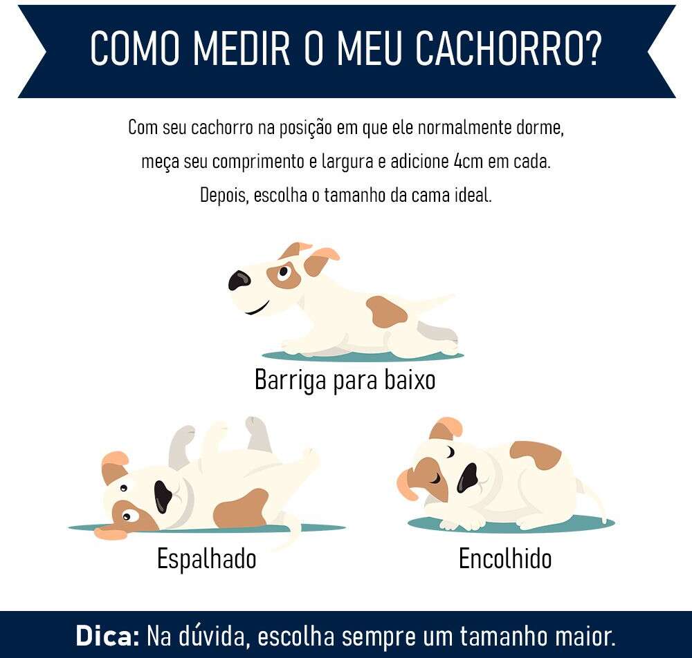 Cama Retangular Meau Veludo Cinza - Tam. M