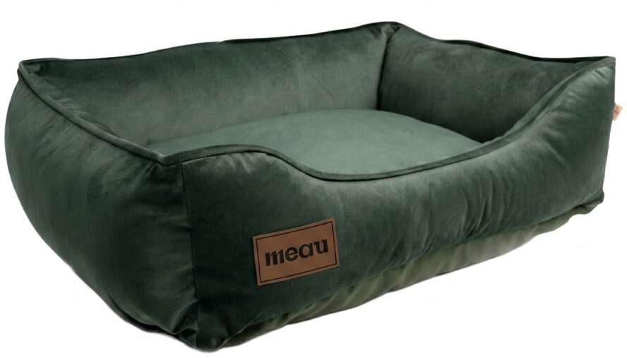 Cama Retangular Meau Veludo Verde - Tam. G
