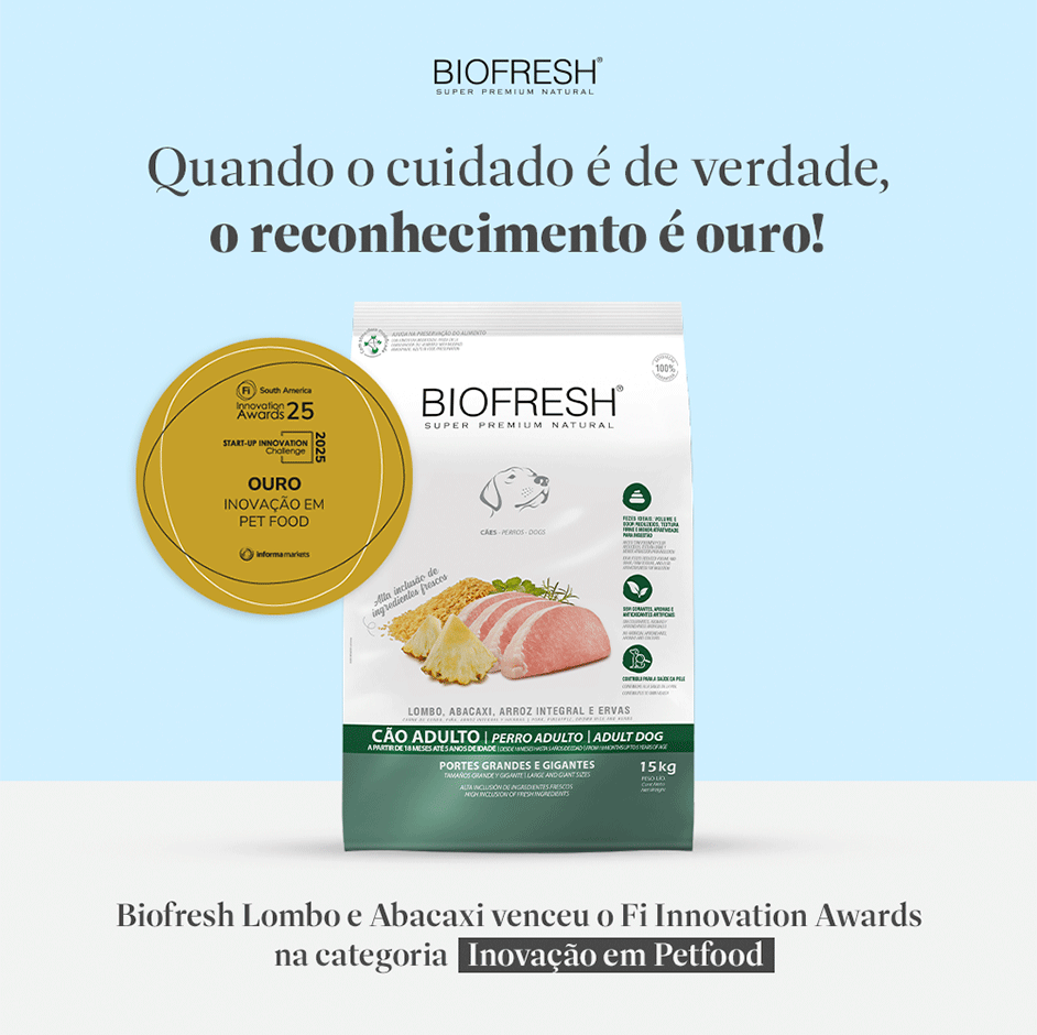 Ração Seca Biofresh Lombo e Abacaxi para Cães Porte Grande e Gigante - 15Kg