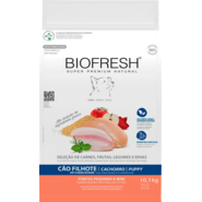 Ração Seca Biofresh Mix de Carne, Frutas, Legumes e Ervas Frescas Cães Filhotes de Raças Pequenas e Minis - 10,1Kg
