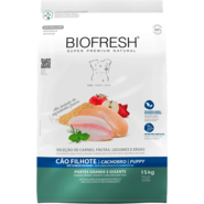 Ração Seca Biofresh Mix de Carne, Frutas, Legumes e Ervas Frescas Cães Filhotes de Raças Grandes e Gigantes - 15Kg