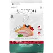 Ração Seca Biofresh Mix de Carne, Frutas, Legumes e Ervas Frescas Cães Sênior de Raças Grandes e Gigantes - 15Kg