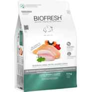 Ração Seca Biofresh Mix de Carne, Frutas, Legumes e Ervas Frescas Cães Castrados de Raças Grandes e Gigantes - 15Kg