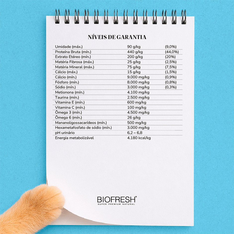 Ração Seca Biofresh Salmão, Maçãs, Orégano e Blueberry para Gatos Adultos - 7,5Kg