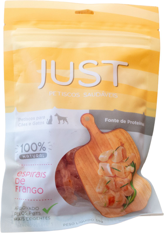 Petisco Natural Just sabor Frango para Cães e Gatos - 55 g