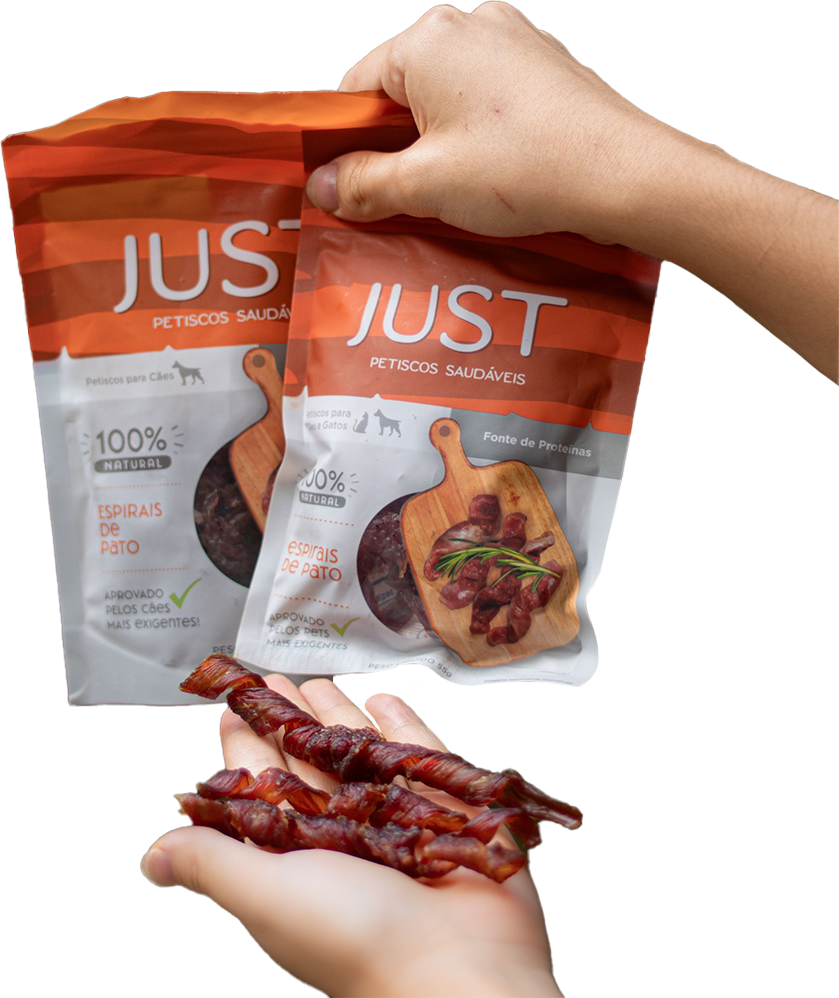 Petisco Natural Just sabor Pato para Cães - 75 g