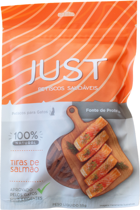 Petisco Natural Just sabor Salmão para Gatos - 55 g