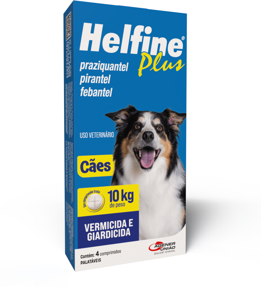 Helfine Plus para Cães - 4 Comprimidos