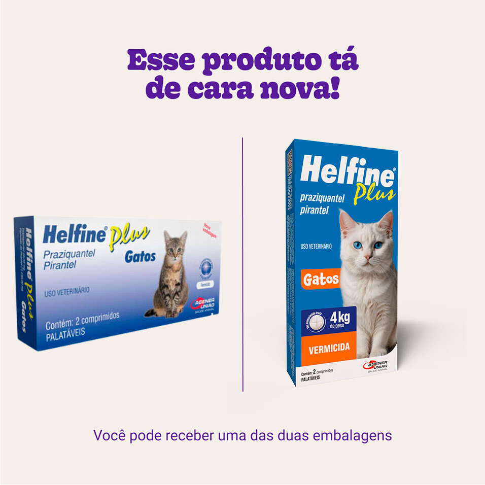 Helfine Plus para Gatos - 2 comprimidos