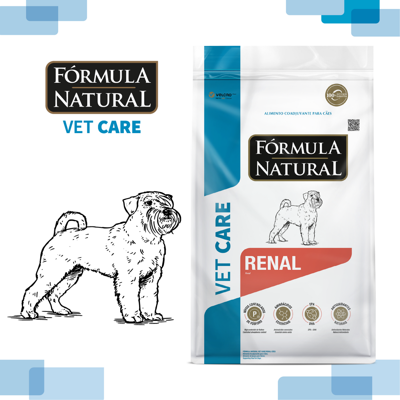 Ração Seca Fórmula Natural Vet Care Renal para Cães - 2Kg