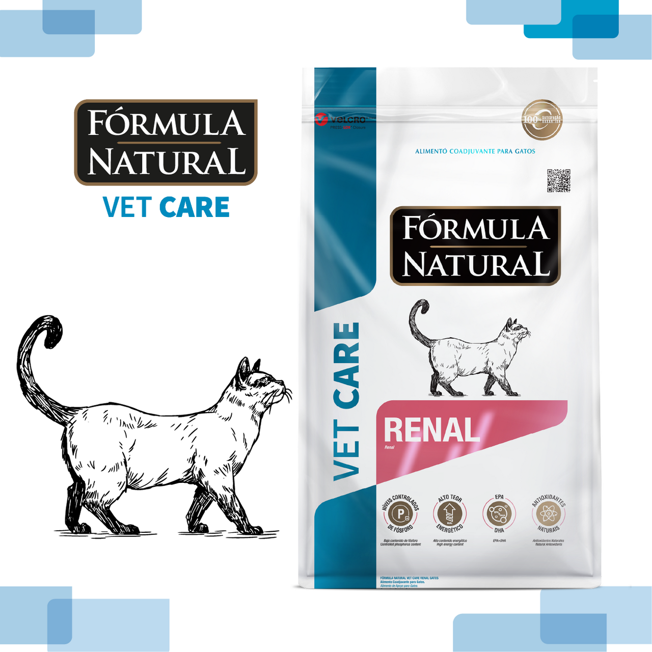 Ração Seca Fórmula Natural Vet Care Renal para Gatos - 1,5Kg