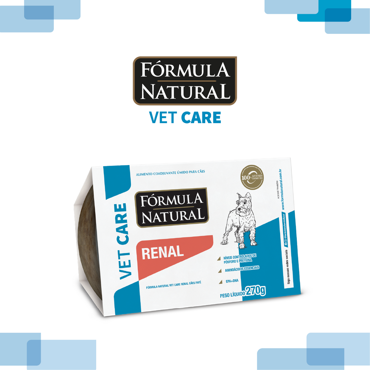 Ração Úmida Fórmula Natural Vet Care Renal para Cães - 270 g
