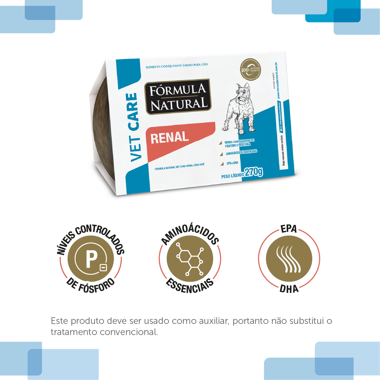 Ração Úmida Fórmula Natural Vet Care Renal para Cães - 270 g