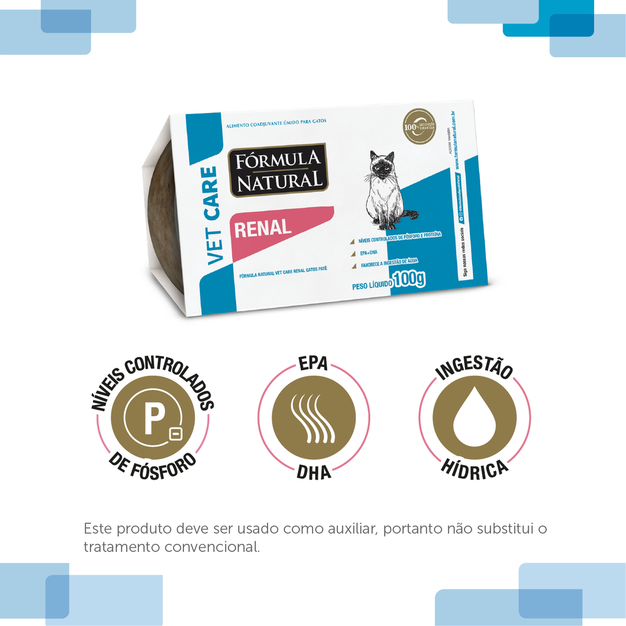 Ração Úmida Fórmula Natural Vet Care Renal para Gatos - 100 g