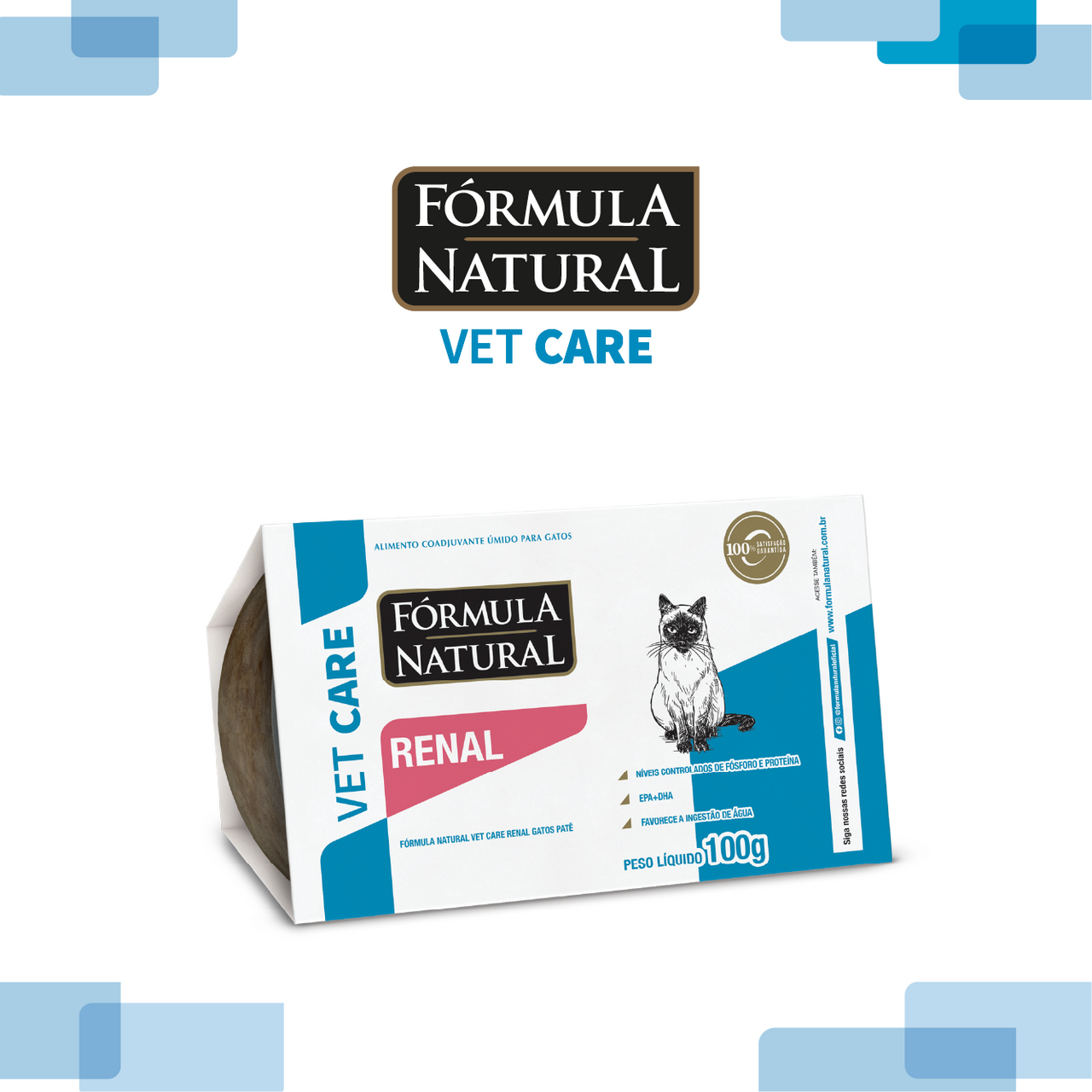 Ração Úmida Fórmula Natural Vet Care Renal para Gatos - 100 g