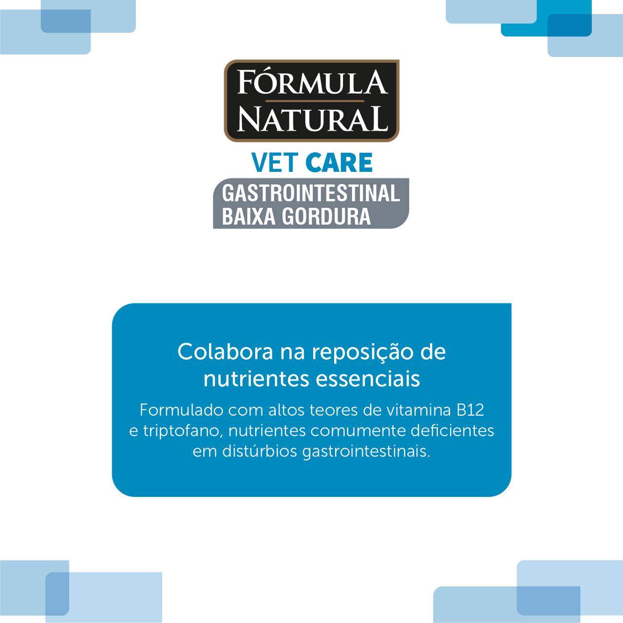 Ração Seca Fórmula Natural Vet Care Gastrointestinal Baixa Gordura para Cães - 10,1Kg