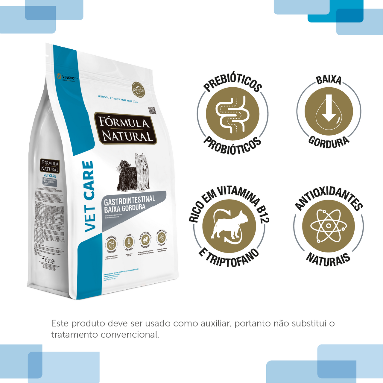 Ração Seca Fórmula Natural Vet Care Gastrointestinal Baixa Gordura para Cães - 10,1Kg
