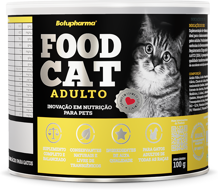 Suplemento Alimentar Botupharma Food Cat para Gatos Adultos - 100 g
