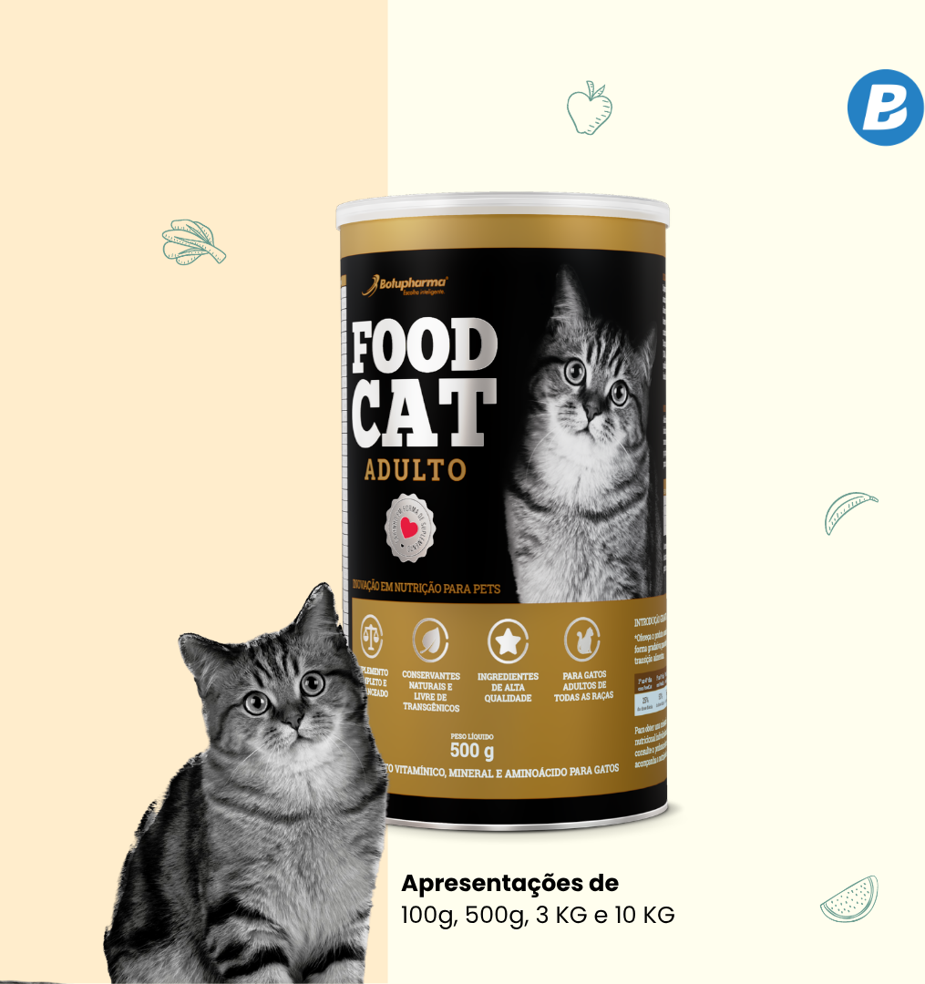 Suplemento Alimentar Botupharma Food Cat para Gatos Adultos - 100 g