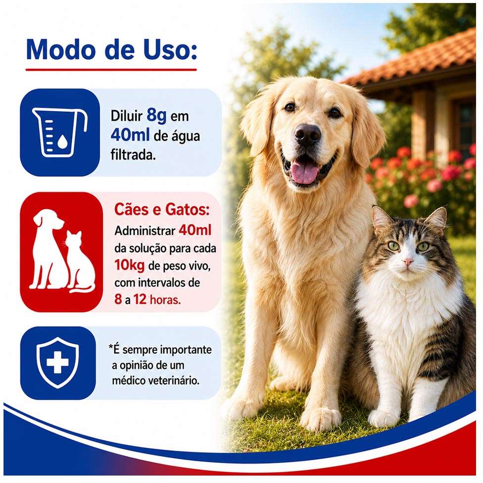 Suplemento Vitamínico Mineral Aminoácido Alivet Carvorex pó - 8 g