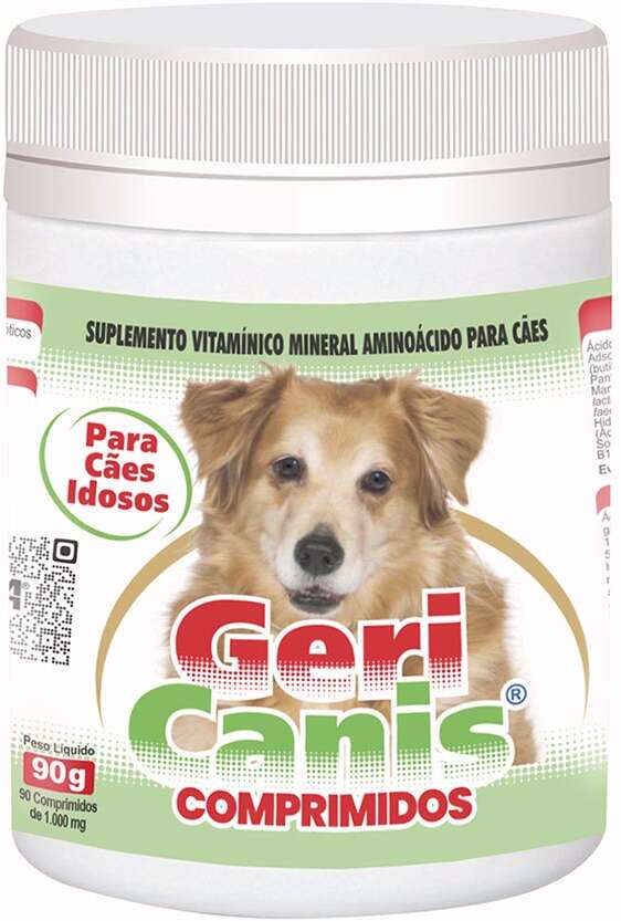 Suplemento Vitamínico Alivet Geri Canis Comprimidos para Cães - 90 g