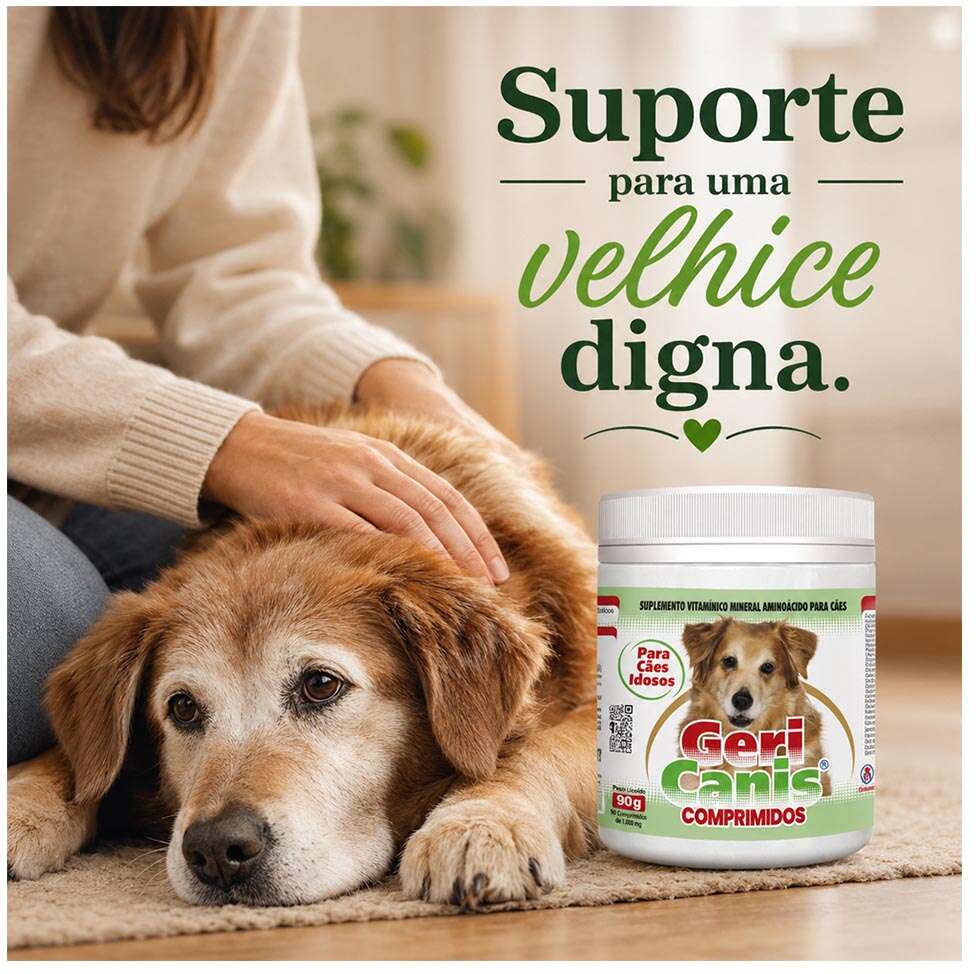 Suplemento Vitamínico Alivet Geri Canis Comprimidos para Cães - 90 g
