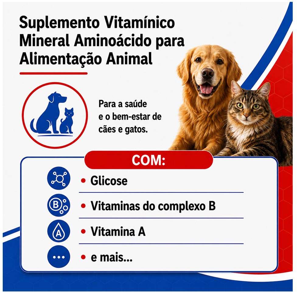 Suplemento Vitamínico Alivet Glicobiol Pet Pasta para Cães e Gatos - 34 g