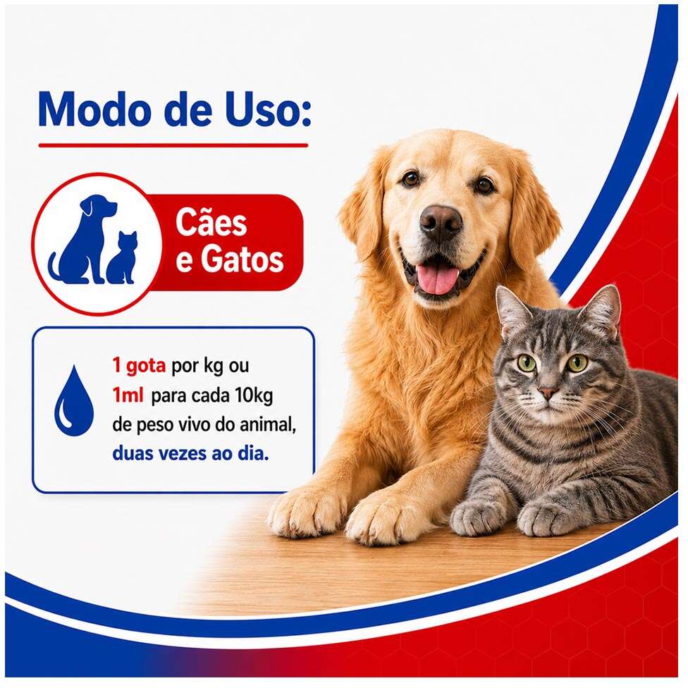 Suplemento Vitamínico Alivet Hemolifer para Cães e Gatos - 60 mL