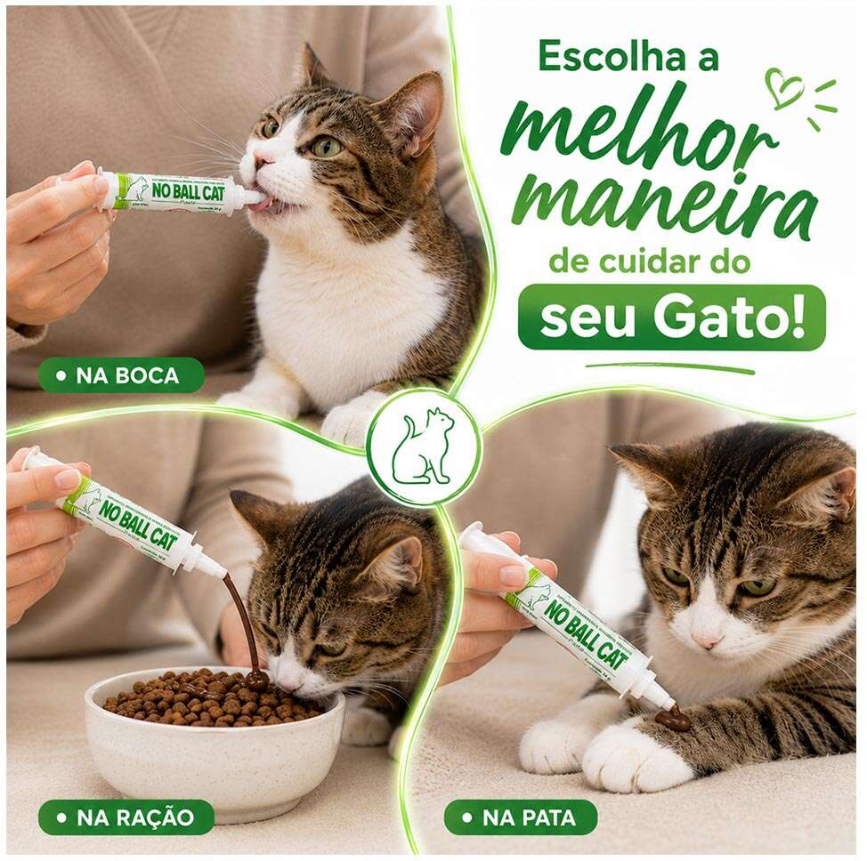 Suplemento Vitamínico Alivet No Ball Cat Pasta para Gatos - 34 g