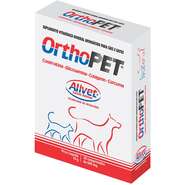 Suplemento Vitamínico Alivet OrthoPet Condroitina e Glicosamina para Cães e Gatos - 30 Cápsulas