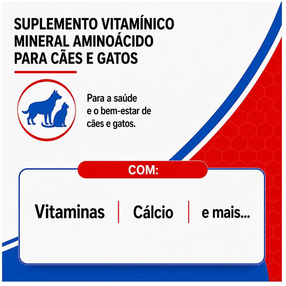 Suplemento Vitamínico Alivet OrthoPet Condroitina e Glicosamina para Cães e Gatos - 30 Cápsulas