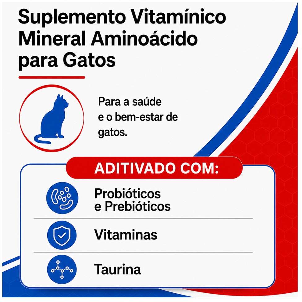 Suplemento Vitamínico Alivet P.P. Cat Prebiótico e Probiótico para Gatos - 150 g
