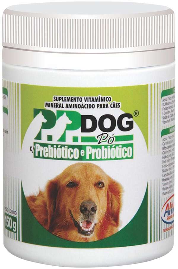 Suplemento Vitamínico Alivet P.P. Dog Prebiótico e Probiótico em Pó para Cães - 150 g