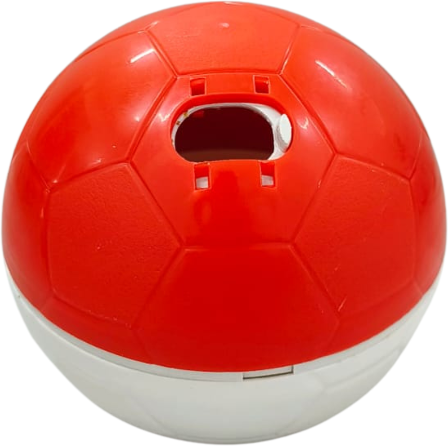 Brinquedo Amicus Crazy Ball Vermelho e Branco para Cães e Gatos - Tam. P