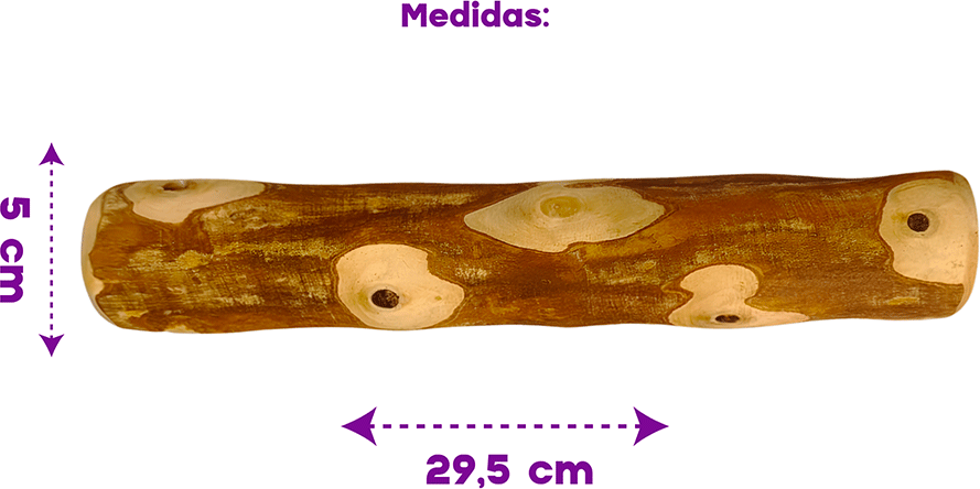 Brinquedo Mordedor Wood Amicus Sustentavel Rústico para Cães - Tam. G