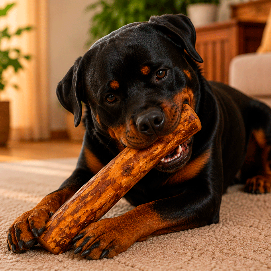 Brinquedo Mordedor Wood Amicus Sustentavel Rústico para Cães - Tam. G