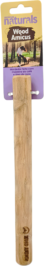 Brinquedo Mordedor Wood Amicus Sustentavel para Cães - Tam. M