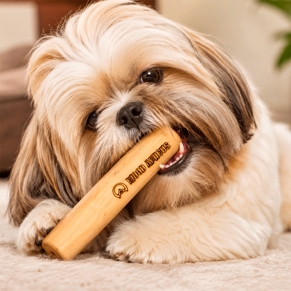 Brinquedo Mordedor Wood Amicus Sustentavel para Cães - Tam. P