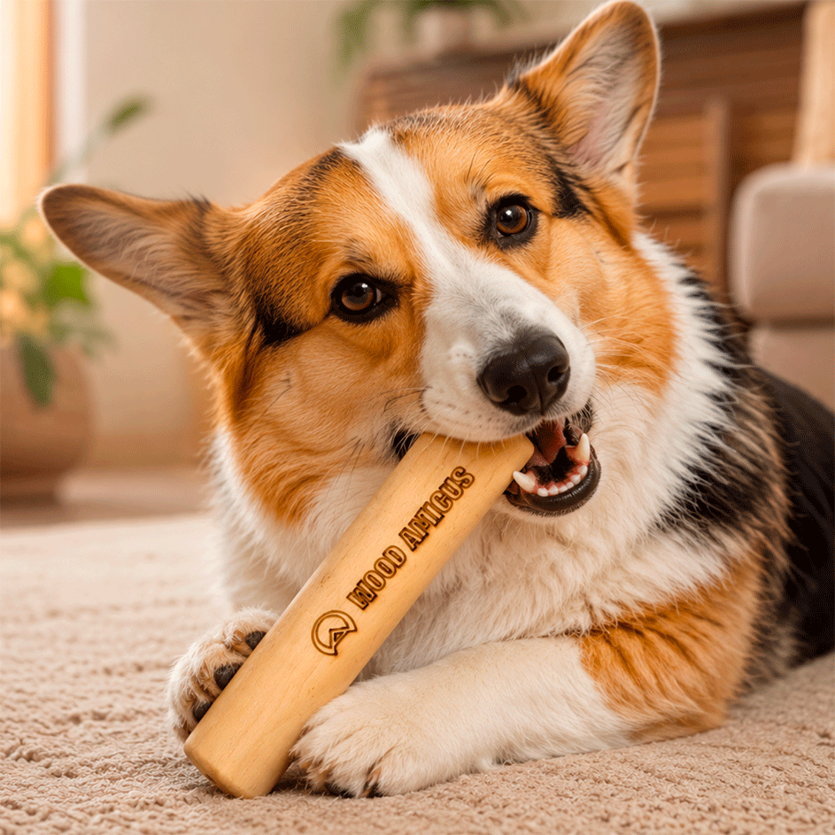 Brinquedo Mordedor Wood Amicus Sustentavel para Cães - Tam. M