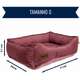 Cama Retangular Meau Veludo Rose