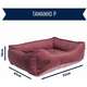 Cama Retangular Meau Veludo Rose