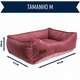 Cama Retangular Meau Veludo Rose