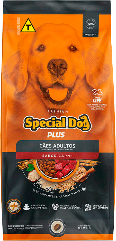 Ração Special Dog Premium Carne Plus para Cães Adultos - 20Kg