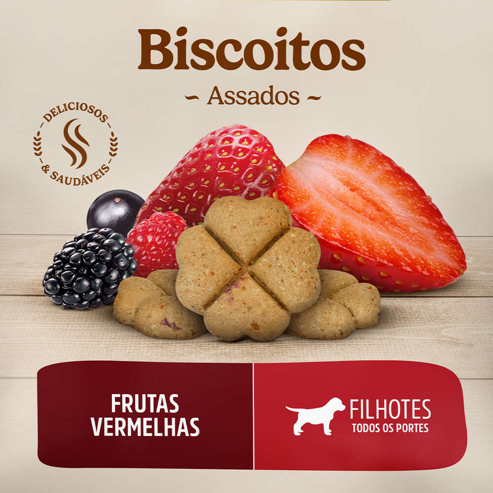Biscoito Special Dog Ultralife sabor Frutas Vermelhas para Cães Filhotes - 250 g