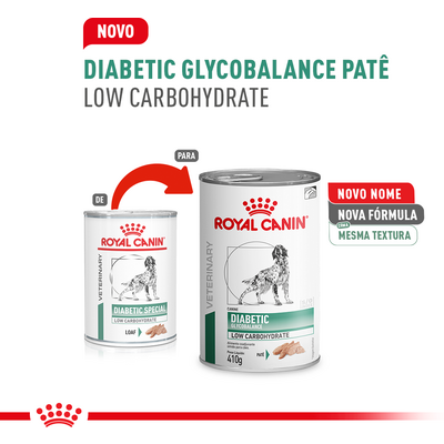 Ração Úmida Royal Canin Veterinary Diabetic Glycobalance Low Carbohydrate para Cães Adultos