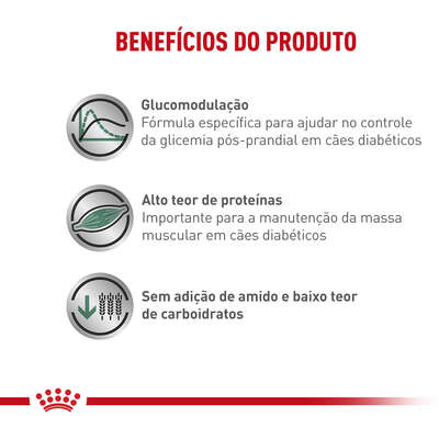 Ração Úmida Royal Canin Veterinary Diabetic Glycobalance Low Carbohydrate para Cães Adultos