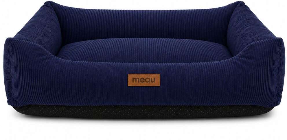 Cama Retangular Meau Cotelê Azul - Tam. EXG